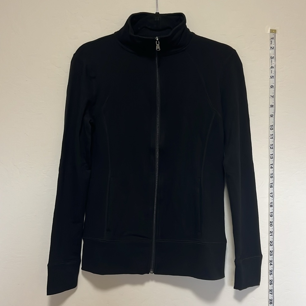 NWT TEK GEAR black full zip athletic jacket with pockets